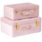Vintiquewise Decorative Tufted Velvet Suitcase Treasure Chest, Pink, PK 2 QI003982_PK - alternate 7